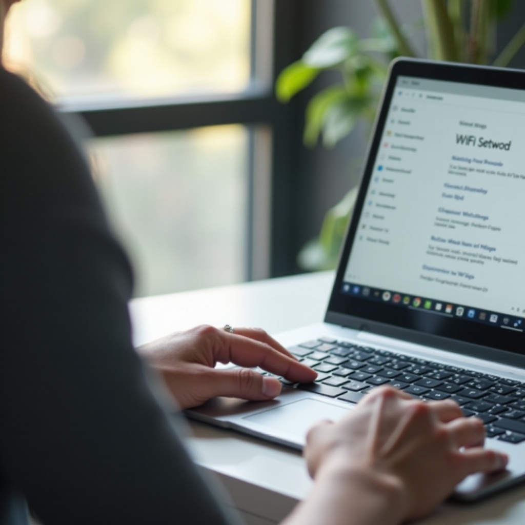 como encontrar a senha do wifi em um Chromebook