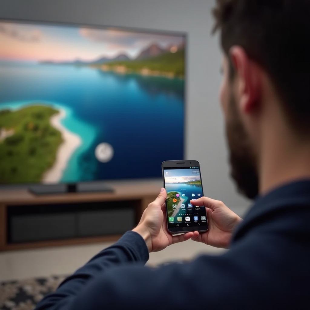 transmitir teléfono Android a un televisor Samsung inteligente