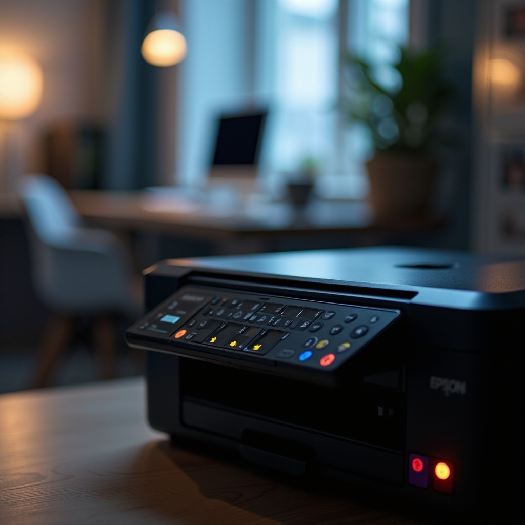 impressora epson luzes piscando