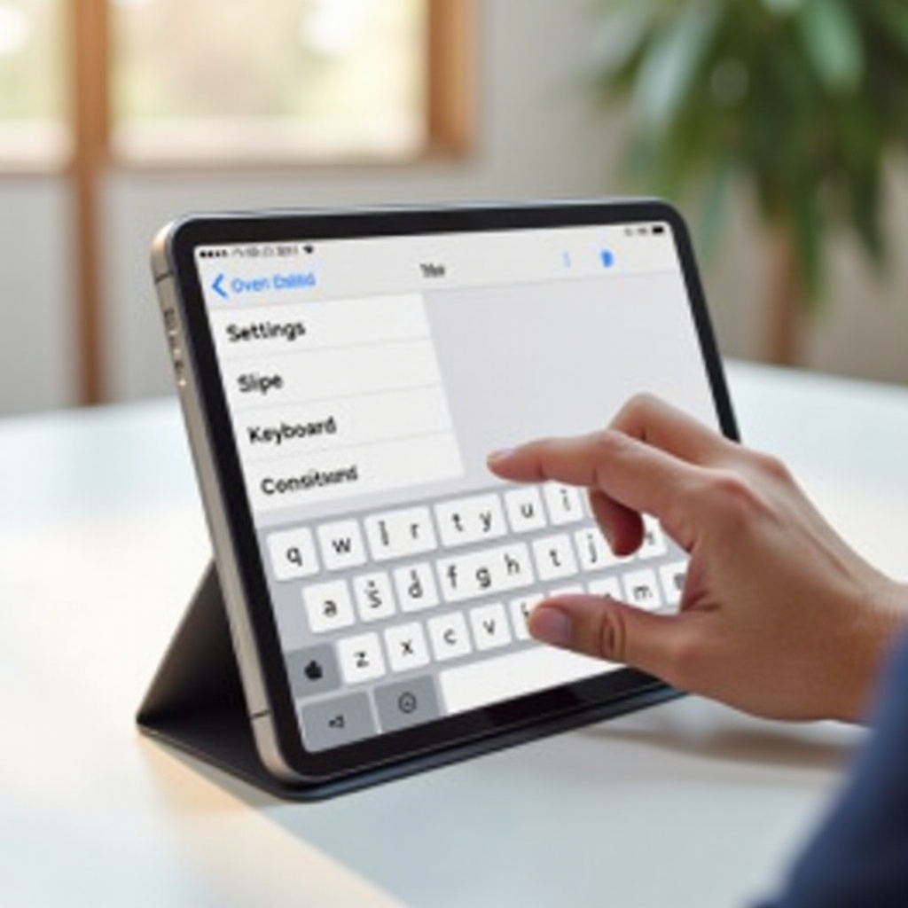 wie man die Wisch-Tastatur auf dem iPad aktiviert