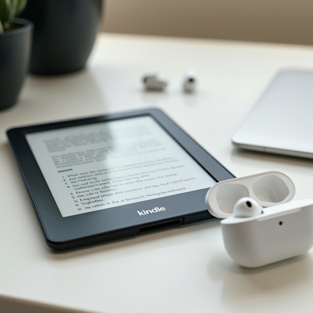 connecter des AirPods à un Kindle