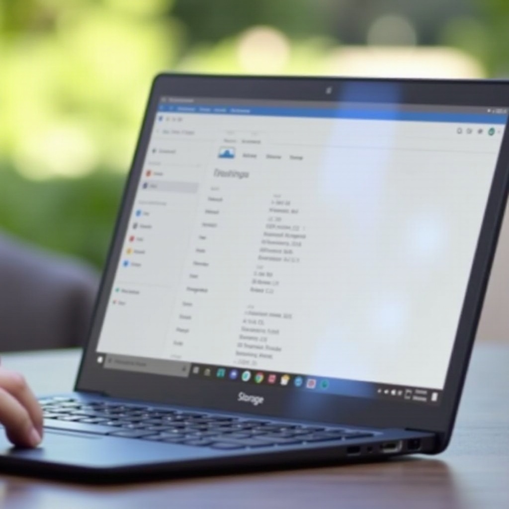 how to check your gb for downloading apps on chromebook