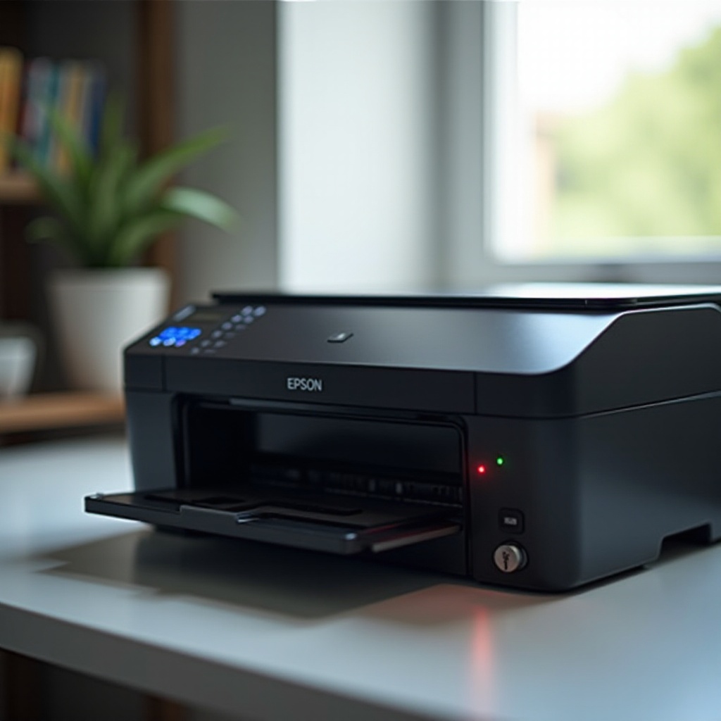 epson printer flashing lights