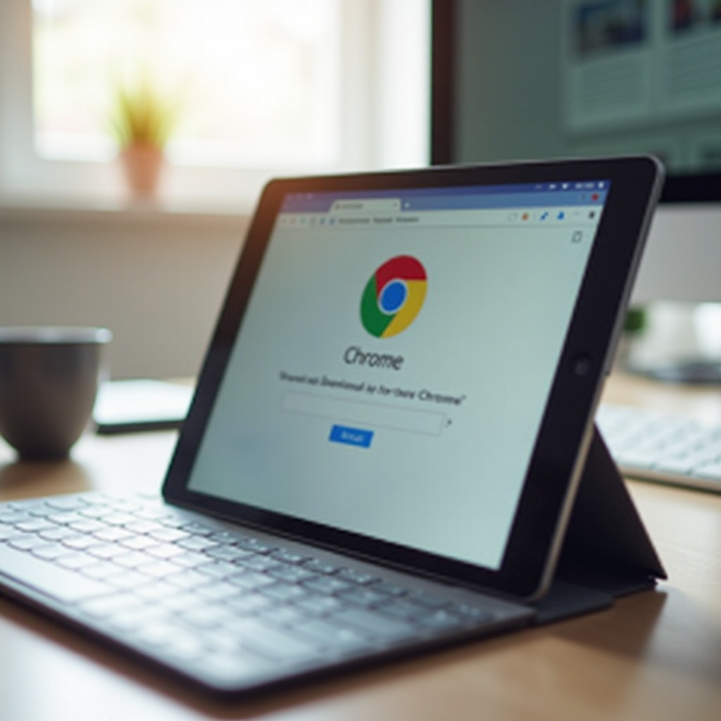 como baixar o chrome em um tablet apple