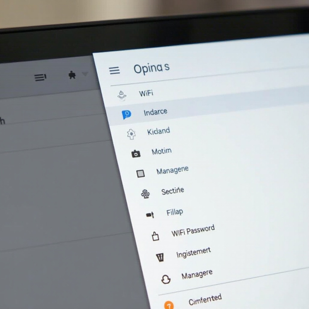 cómo encontrar la contraseña de wifi en un Chromebook