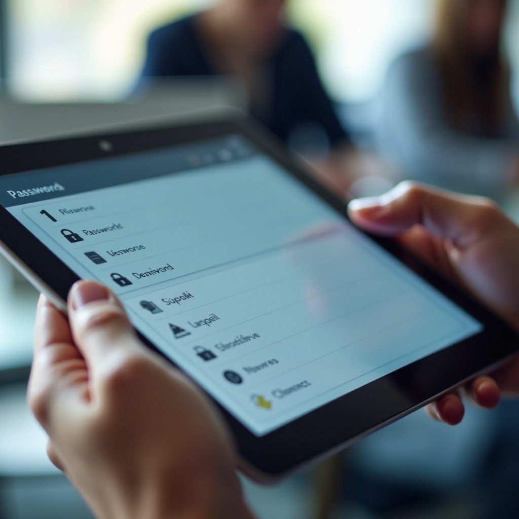kuinka löydän sovellussalasanani tabletillani