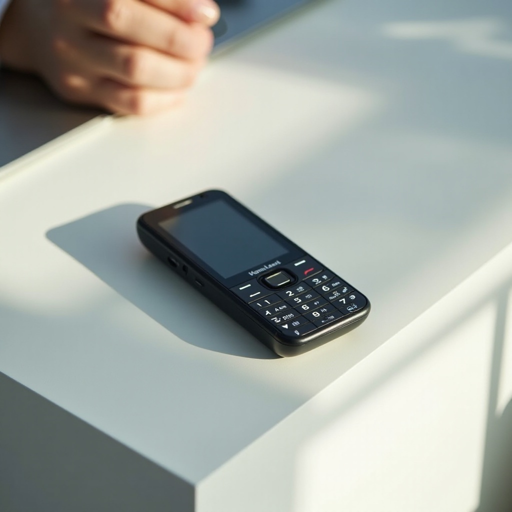 Klapptelefon mit QWERTY-Tastatur