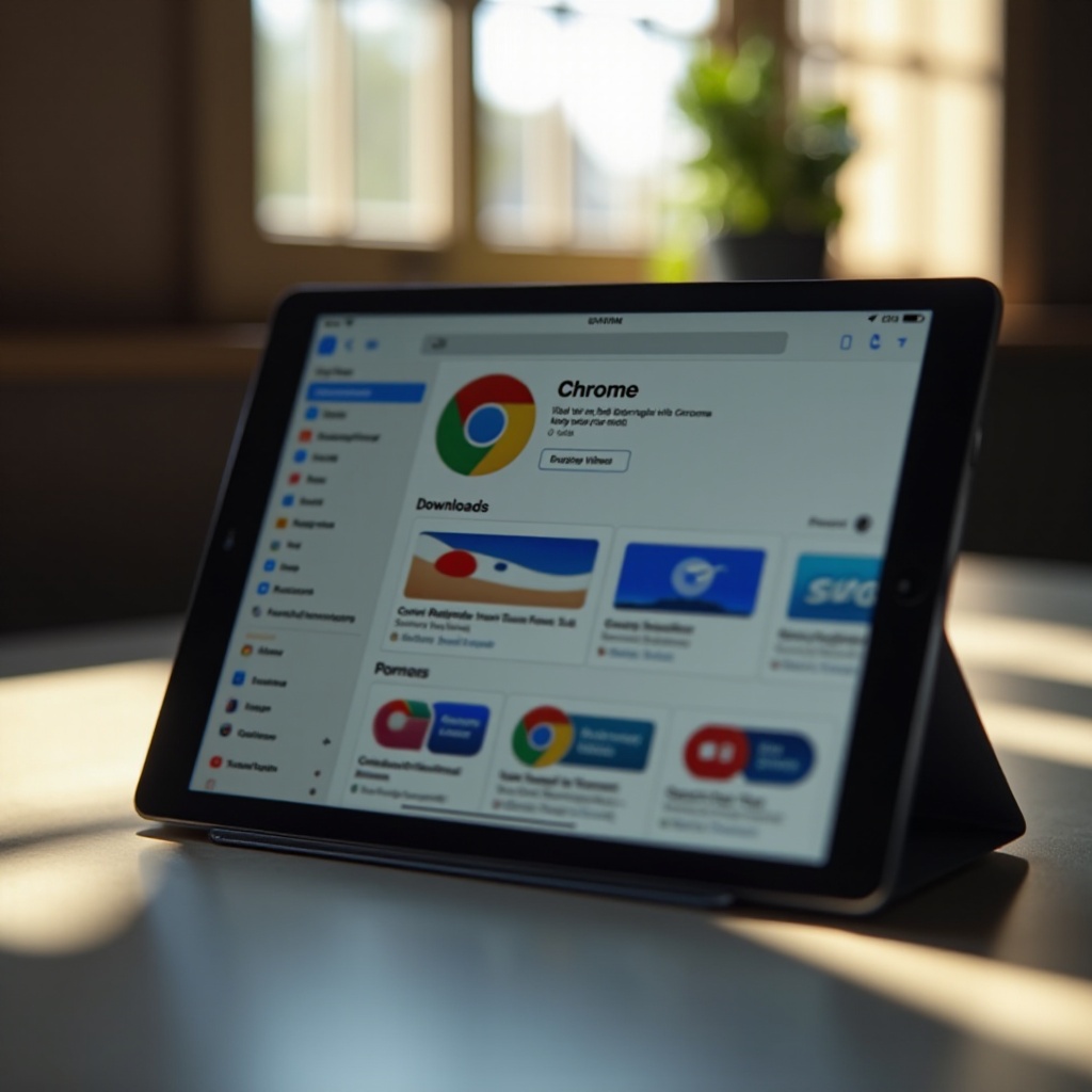 how to download chrome on an apple tablet