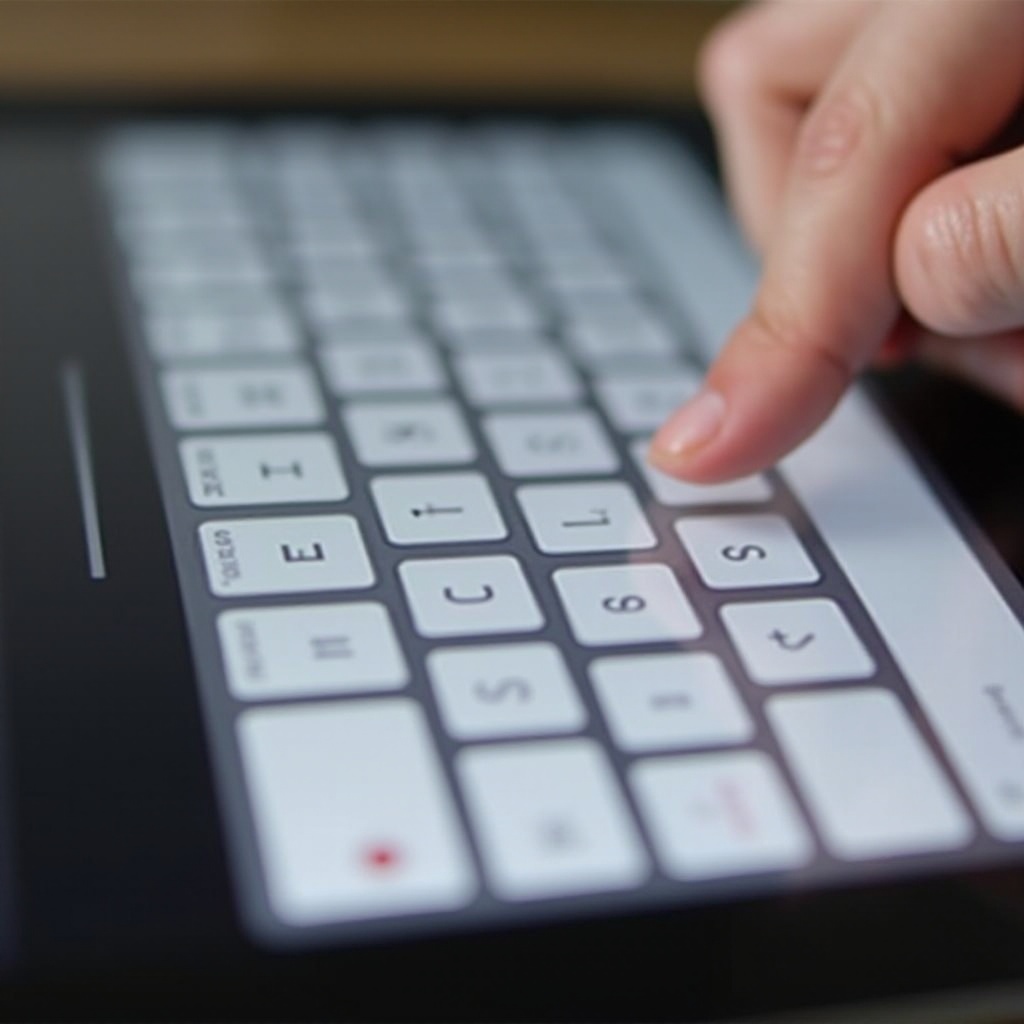 como ativar o teclado deslizante no iPad