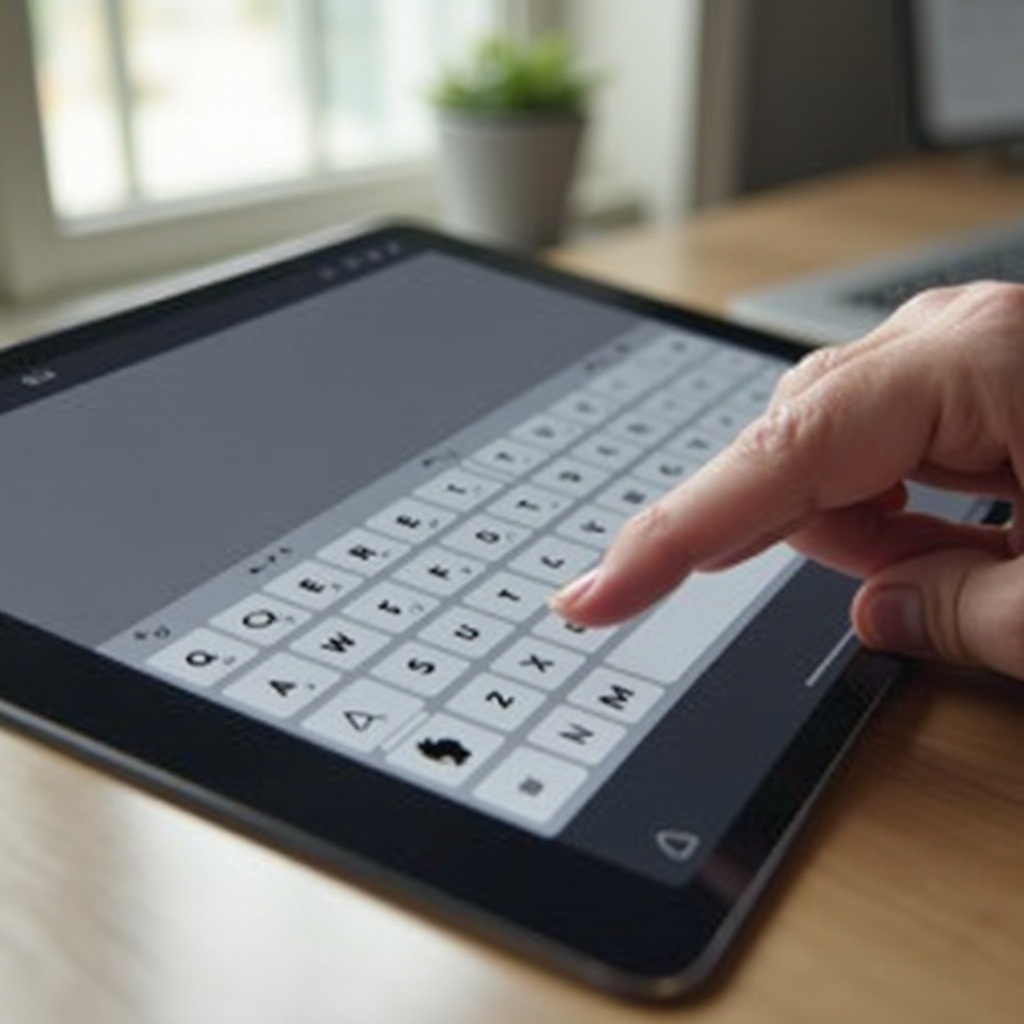 cómo habilitar el teclado deslizable en iPad