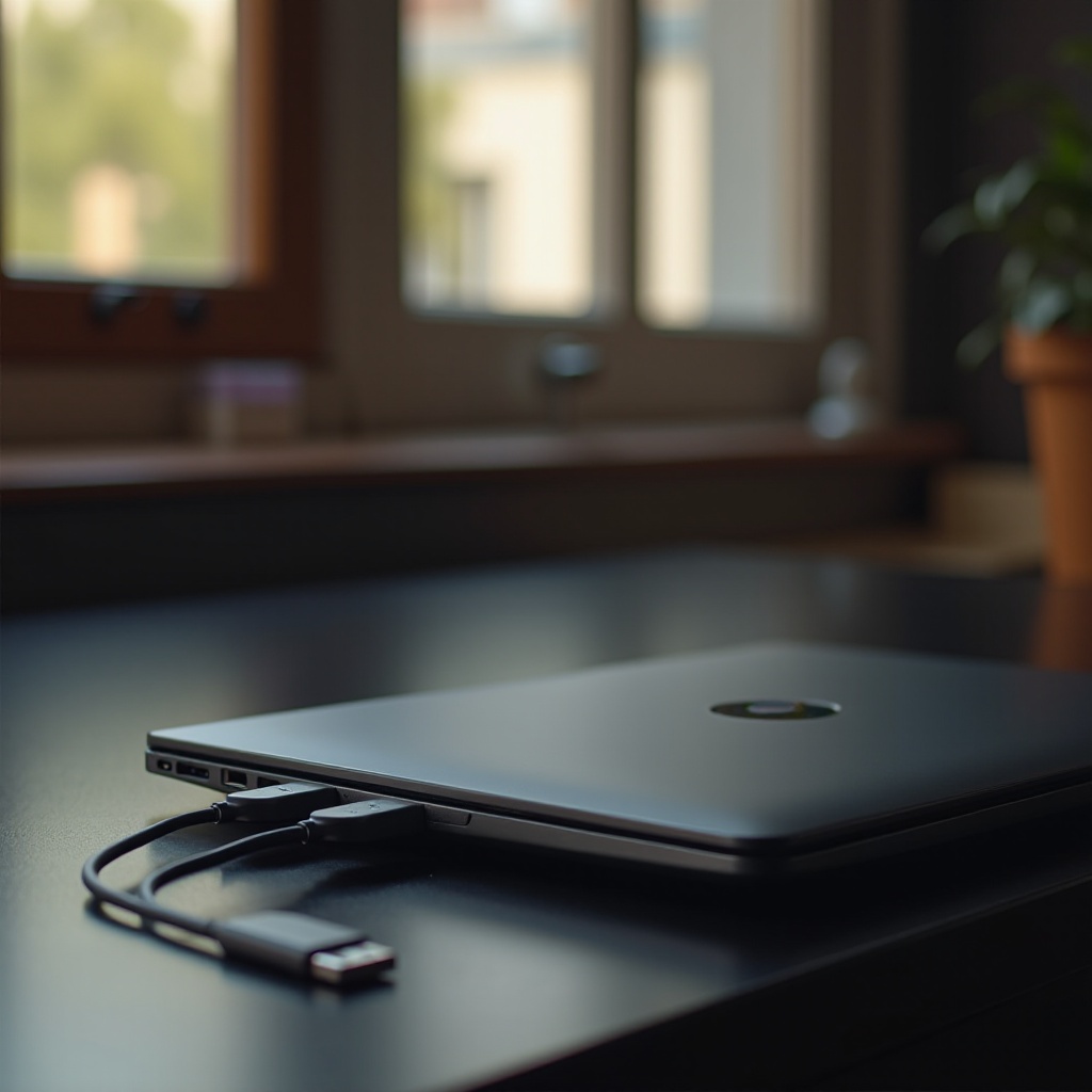 what hapens when you plug a chromebook into itself