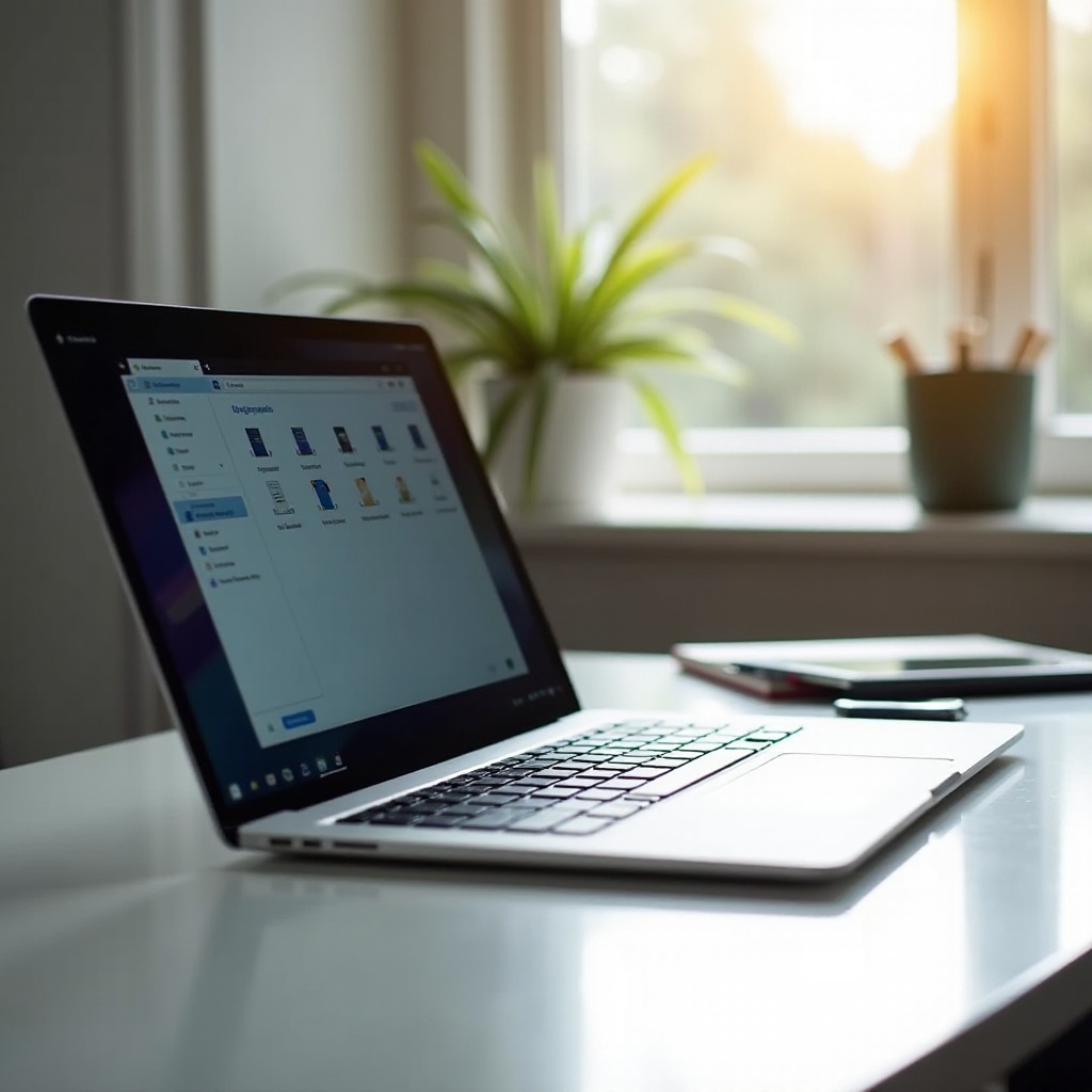 qual é a hora no espaço em disco do Chromebook